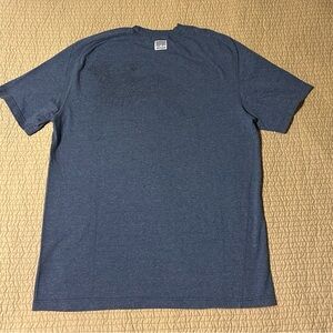 Roberto Cavalli Vintage 2002 Raglan Sleeve Twist Seam Eagle Print Blue T Small